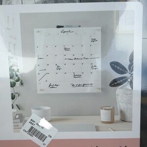 Minimalist White Wall Calendar for Home Office